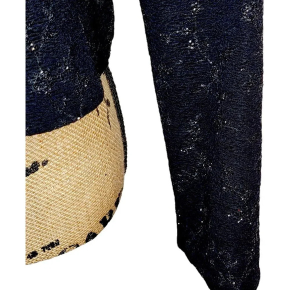 JESSICA HOWARD Vintage Womens Plus Sparkle Cropped Evening Jacket Size 16 Black - Picture 8 of 11